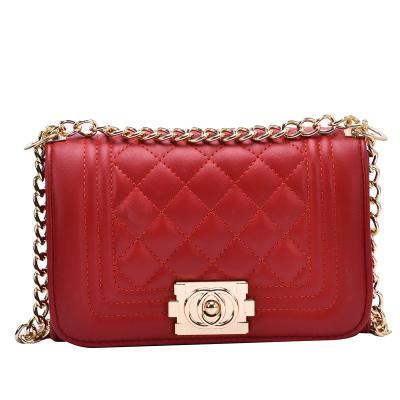 China Soft Wholesale Ladies Handbags Women Small Jelly Bags Purses and Handbags for sale