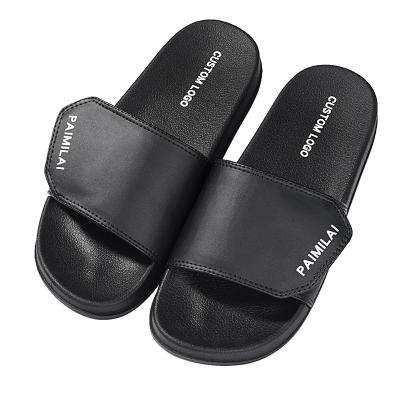 China Fashion Trend OEM Slides Shoes Sandal Custom Black PVC, Custom Logo Slippers Men Plain Blank Slide Sandal, Custom Logo Slide Slippers for sale