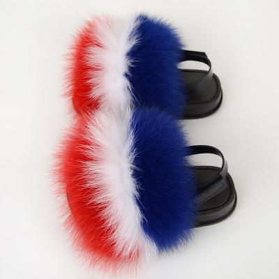 China Wholesale Mommy and Me Fur Slides Deodorization Factory Kids Fur Slippers Fur Slides for sale