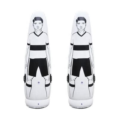 China Durable 205CM PVC Football Mock Inflatable Soccer Goalie Training Dummy Mannequin for sale