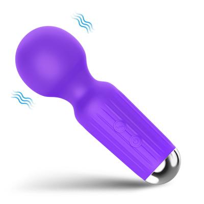 China SUNFEXOY Rechargeable Powerful Silicone Vibrator Wand Massager, Cordless Waterproof Handheld Quiet Rechargeable Portable Personal Full Body Massager Relieve MU for sale