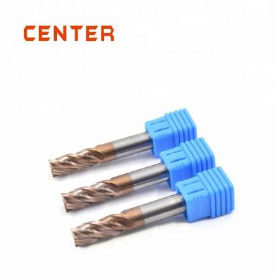 China CNC Process CENTRAL Solid Carbide End Mill 4 Flutes Standard Size Endmill Wood Cutters for sale