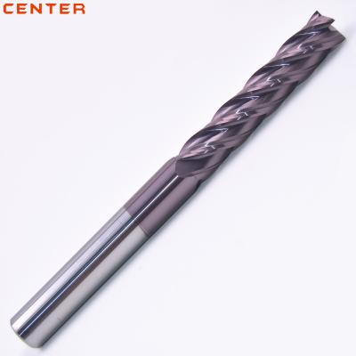 China CNC Machining Tungsten Carbide 4 Flute Square Feed Milling Cutter High Endmill D12*75L for sale