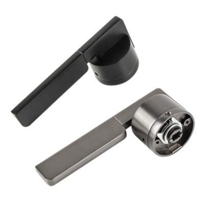 China Steel Paddle Lock Best Quality Aluminum Lock Handle Door Handle Set With Lock for sale