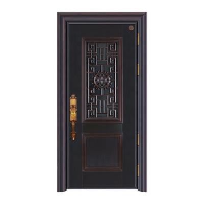 China High Quality Anti-theft Door Designs Residential House Front Main Metal Gate Wrought Iron Doors for sale