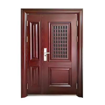 China Best Anti-theft Double Door Double Door Ventilation for Front Entrance Wide Custom Double Doors for sale