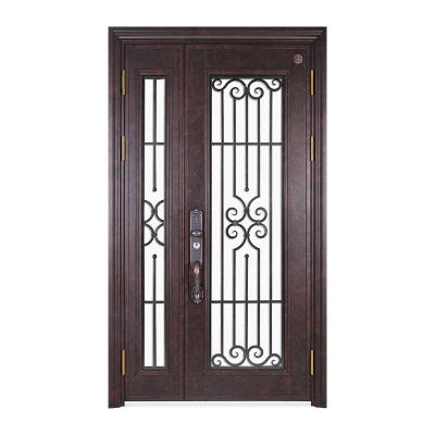 China Factory Direct Sale Anti-theft Customized Lock Anti-theft Steel Wooden Armored Door for sale