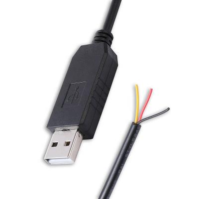 China PL2303 Serial POS Scanner USB RS232 To Wire End 3 Core Converter Adapter Cable For POS Scanner Modem for sale