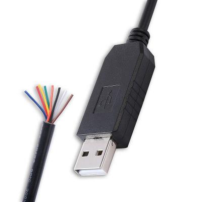 China Medical Device Prolific PL2303 USB RS232 To Cable End 8C Adapter Converter Cable Windows 7 8 Support 10 11 for sale