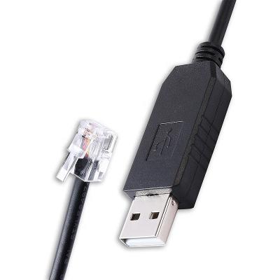 China Prolific Programming Flasher RS232 USB to RJ9 4P4C Serial Converter Adapter Cable for Landi POS Window 7 Support 8 10 11 for sale