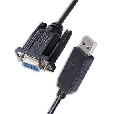 China Serial Switches USB RS232 To D-sub 9 Pin Female Converter Adapter Dummy Modem Cable With Silabs CP2102 Chip for sale