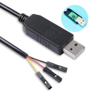 China RPi CP2102 USB TTL Level Serial UART Converter Cable with 3x 0.1