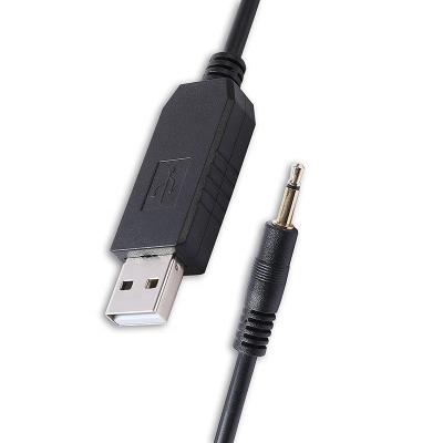 China Prolific PL2303 Serial Uart USB Programming TTL 3.3V to 2.5mm 2 Poles Mono Jack Programming Cable for sale