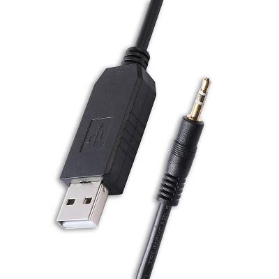 China Prolific Serial Uart Programming TTL 3.3V USB to 2.5 Stereo Audio Jack Programming Cable for CT150 CT250 CT450 CT450LS PMDN4077AR for sale