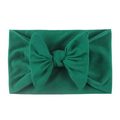 China Baby Wrap Material Popular Soft Head Bow Friendly Elastics Nylon Headbands for sale