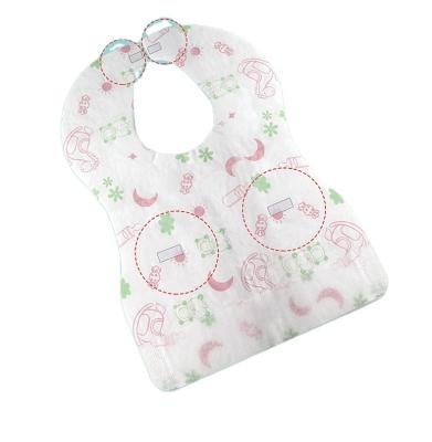 China Saliva Washable Custom High Quality Soft Waterproof Towel Portable Bib Baby Food Pouch for sale