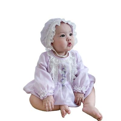 China Eco-friendly Washable Breathable Substantial Edge Baby Lace Cotton Pieces Romper Set Long Sleeve Babies Clothes Gift Pack Essentials Newborn Layette Set for sale