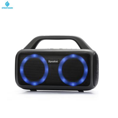 China Wireless Charger For Mobile Phone Best Selling BT Super Radio Lights Portable Bass Home Theater System Led Speaker for sale