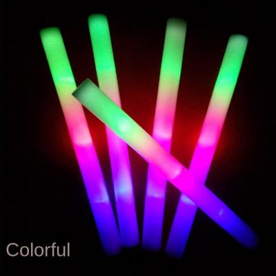 China Party Supplies Spot Gift Instant Colored Electronic Fluorescent LED Light Big Manufacturer Concert Stick Plane Stick Foam Board Wholesale for sale