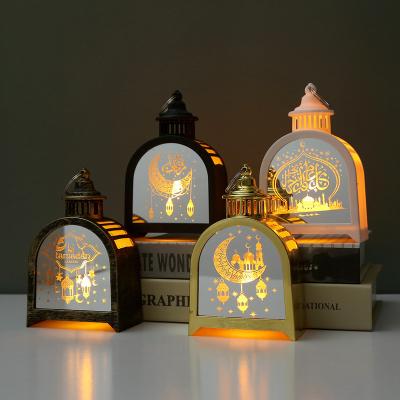 China New Sale Party Celebration Day Candlestick Electronic Wind Lamp Ramadan Wind Lamp Middle East Hot Spot Festival Arabic Lantern Decoration for sale