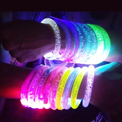 China Luxury Glow Bracelet Bar New Year Adult Concert Props Creative Children's Toy Party Props LED Flash Bubble Bracelet for sale