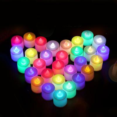 China Luxury Romantic Electronic Props Gift Romantic Festival Birthday Confessions Proposal Colorful LED Candle LED Nightlightet for sale