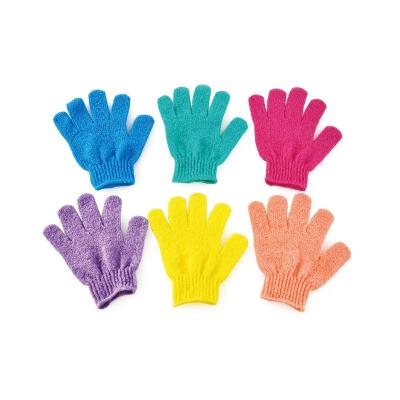 China EXFOLIATE Customized Color Factory Supplier Shower Glove Exfoliating Bath Glove for sale