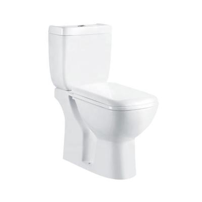 China Hot Selling Double-Flow New Design Floor Washdown Two Piece White Ceramic Toilet for sale