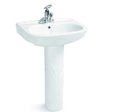 China Modern Ceramic Round Dining Pedestal Hand Wash Basin for sale