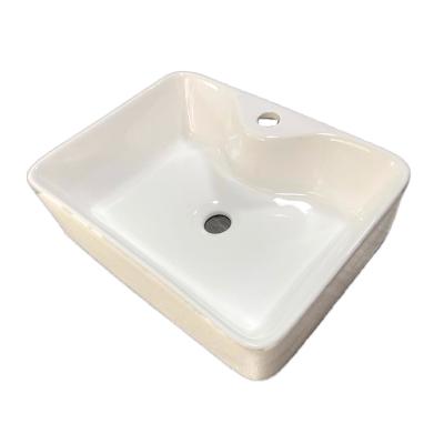 China Modern Hot Market Suitable For Home And Office Area Bathroom Ceramic Countertop Rectangular Sink for sale