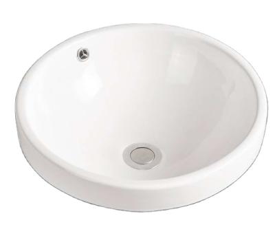 China Modern High Quality Countertops Ceramic Toilet Round Washbasin Equipment For Hotel for sale