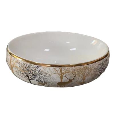 China Hot Sale Chaozhou Modern Ceramic Factory SINK Egg Design Art Basin For Sale In Vietnamese for sale