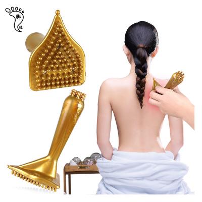 China 2020 Light And Odorless Hot Selling Household Handheld Massage Meridian Brush With Magnet Essential Oil Scraping Board For Body Massage for sale