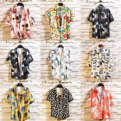 China Anti-pilling Free Design Factory Custom art Summer casual tropical Short sleeve Aloha Men Print Beach Hawaiian shirt wholesale for sale