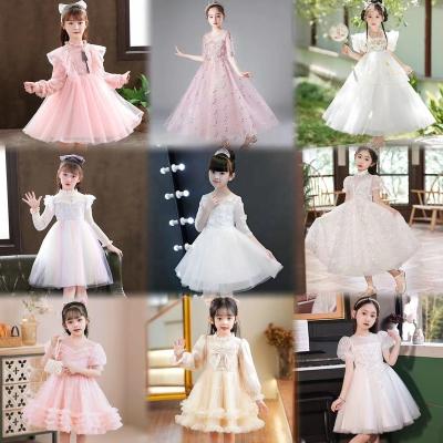 China Anti-wrinkle 2024 spring wholesale new children's clothing new design for sale girls dress Princess dress low price for sale