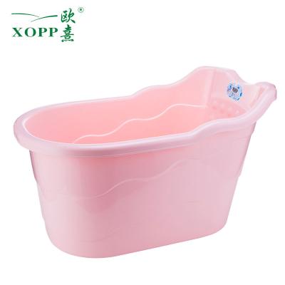 China 100% New Style Eco-friendly Plastic Baby Toddler Bathtub Large Safety Tub Kids Spa Bathroom Supplies for sale