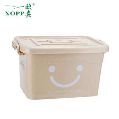 China Viable Multifunctional Cloth Book 90 Liter High Quality Plastic Toy Container Storage Boxes and Bins with Lids for sale