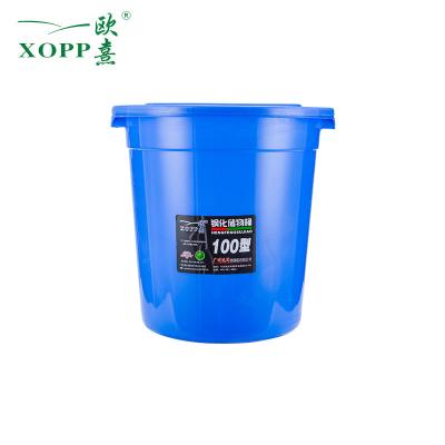 China 50L Large Sustainable Plastic Water Bucket Tidying With Lids Handle For Indoor And Outdoor for sale