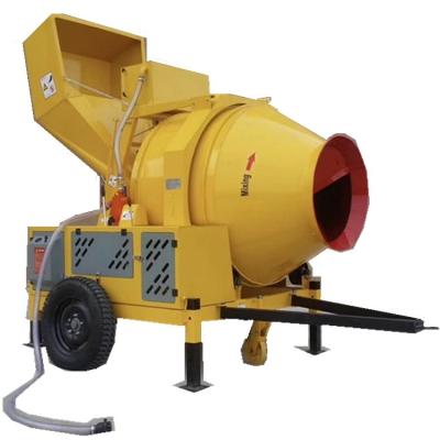 China diesel engine powered concrete mixer 750 lt for sale