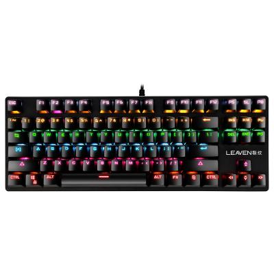 China Anti-ghosting Mechanical Punk Keyboard 87 Keys 4 Color USB Wired Competitive Keyboard Gaming Desktop Laptop for sale