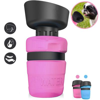 China 2021 Viable Upgraded Hot Selling Hot Selling Water Leak Proof Collapsible Bowl Pet Drinking Bottle For Outdoor for sale