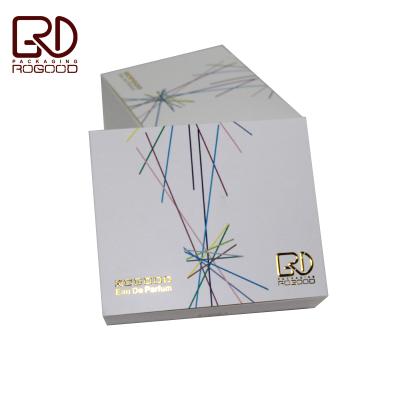 China Recycled materials stamping/embossing/debossing/matte/CMYK printed empty paper perfume box RGD-P1094 for sale