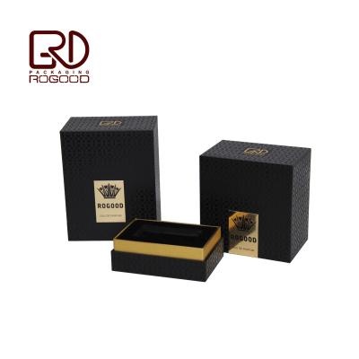 China Recycled Materials Black High Quality Gift Box Packaging Perfume 100ml Perfume RGD-P1001 for sale