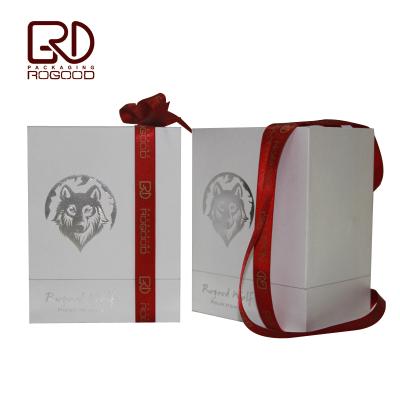 China Recycled Materials Perfume Gift Box With Ribbon, RGD-P1104 for sale