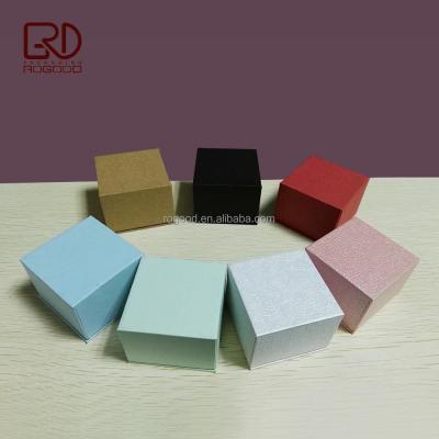 China Board Wholesale Pink/Black Grey/White/Red/Brown/Green/Blue Color Square Paper Jewelry Box RGD-P1151 for sale