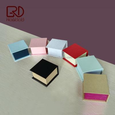 China Magnetic Greyboard Closure Book Style Cardboard Jewelry Packaging Box For Ring/Earring/Ear Stud,P1152 for sale