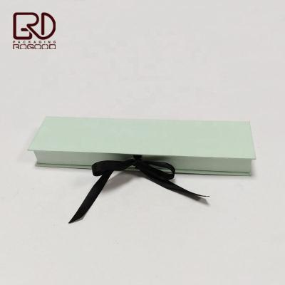 China New book style recyclable jewelry necklace box with ribbon closure, RGD-P1192 for sale