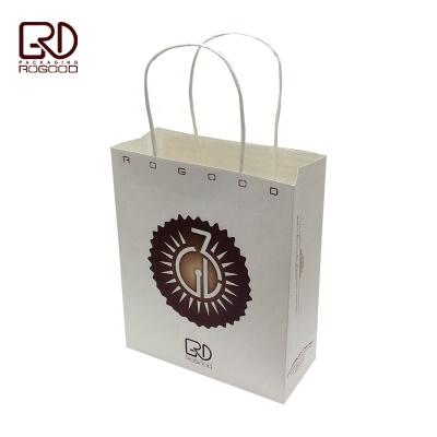 China Recyclable Accept Custom Printing Paper Twisted To Handle White Kraft Paper Bag RGD-P1352 for sale