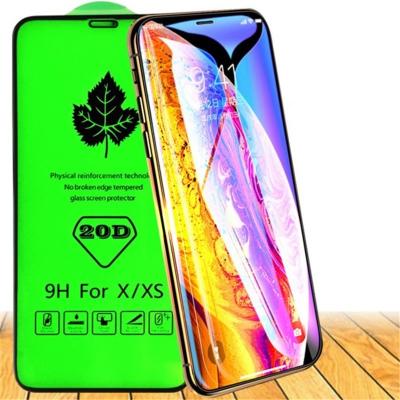 China protector de la pantalla de la cobertura total 9H, cubierta de la pantalla del teléfono móvil 20D para Iphone Xs máximo en venta