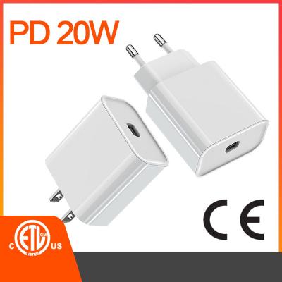 China o adaptador do carregador do telefone celular de 5V 3A para o CE ETL do paládio de Iphone Samsung Huawei 20W testou à venda